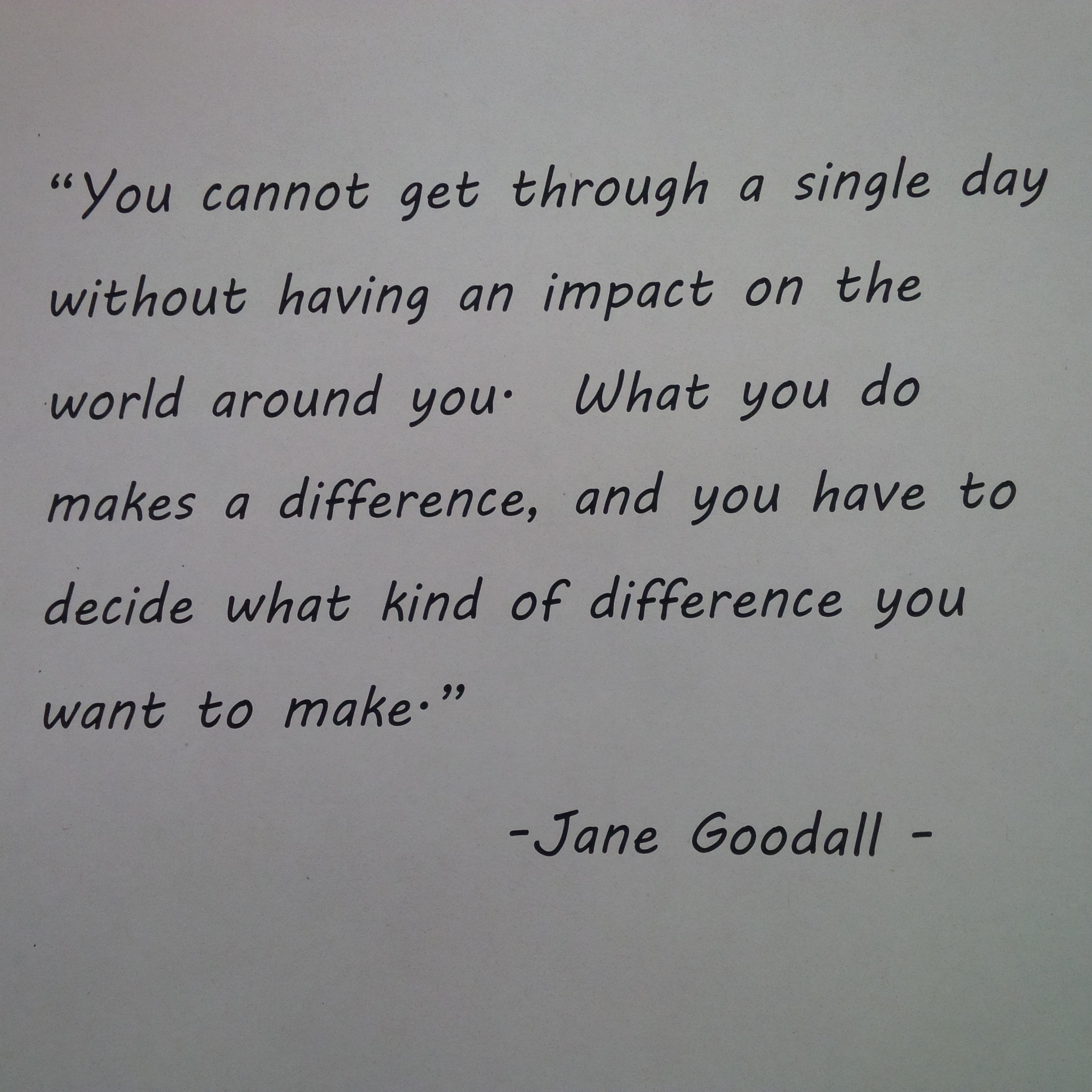 Quote by Jane Goodall